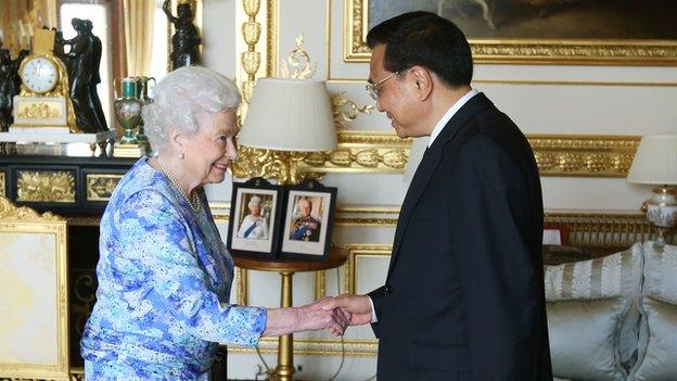 The Queen and Li Keqiang