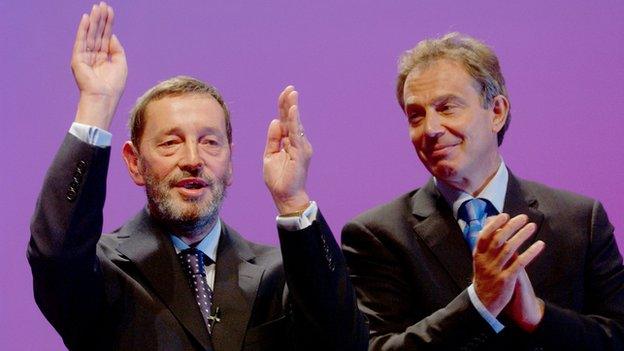 David Blunkett + Tony Blair