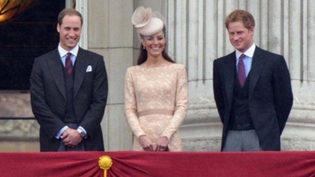 Duke and Duchess of Cambridge and Prince Harry