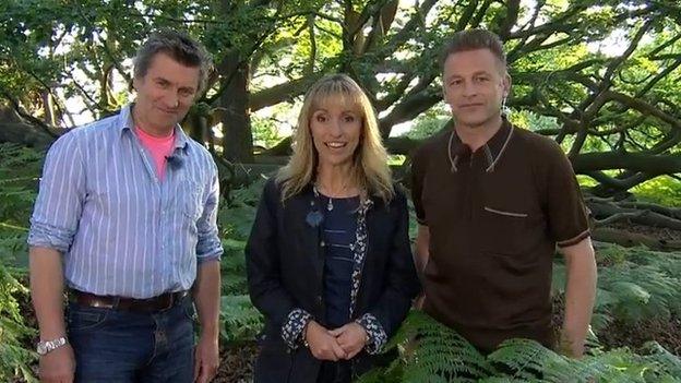 Martin Hughes-Game, Michaela Strachan and Chris Packham