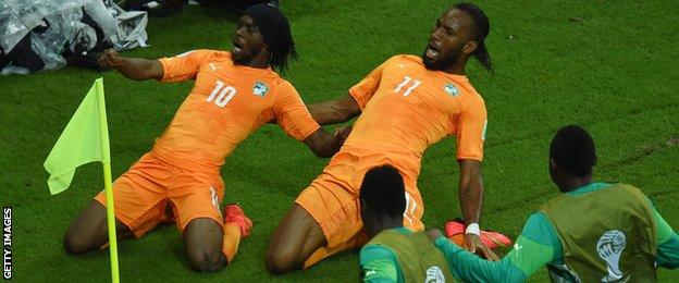 Gervinho and Didier Drogba