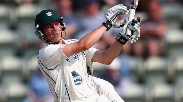 Worcestershire batsman Tom Fell