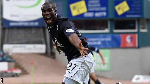 Christian Nade during his spell with Dundee