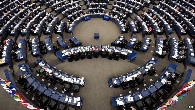 The European Parliament in Strasbourg