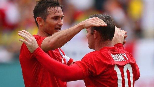 Frank Lampard and Wayne Rooney