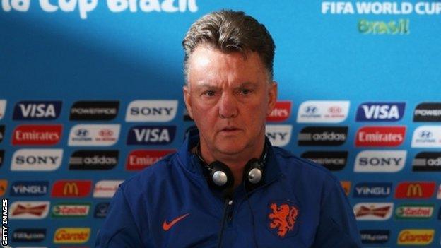 Netherlands coach Louis van Gaal