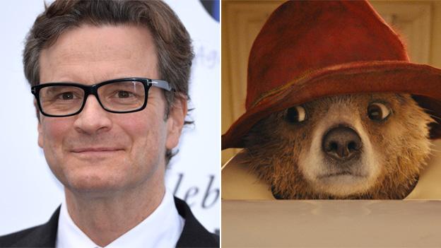 Colin Firth and Paddington Bear