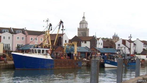 Camber Docks in Old Portsmouth