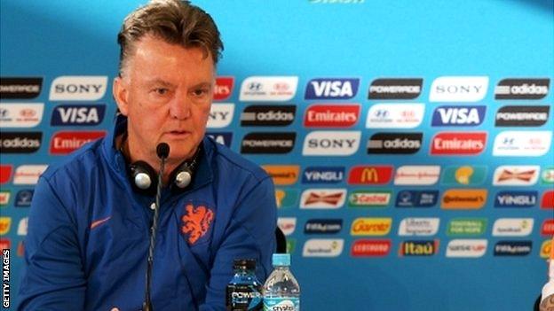 Netherlands coach Louis van Gaal