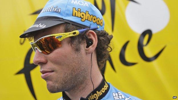 Mark Cavendish at the Tour in 2008