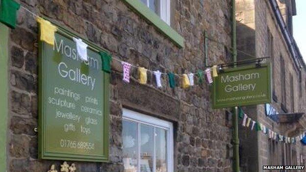 Bunting in Masham, North Yorkshire