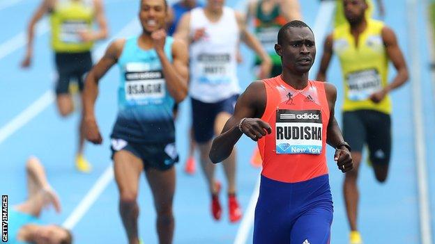 David Rudisha won on his return to the Diamond League in New York this month