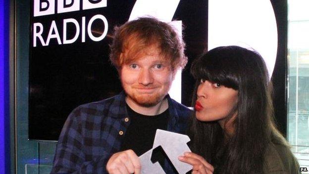 Ed Sheeran and Jameela Jamil