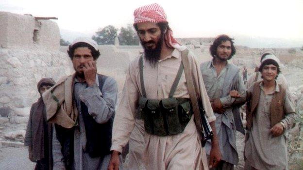 Osama bin Laden in Afghanistan - date unknown