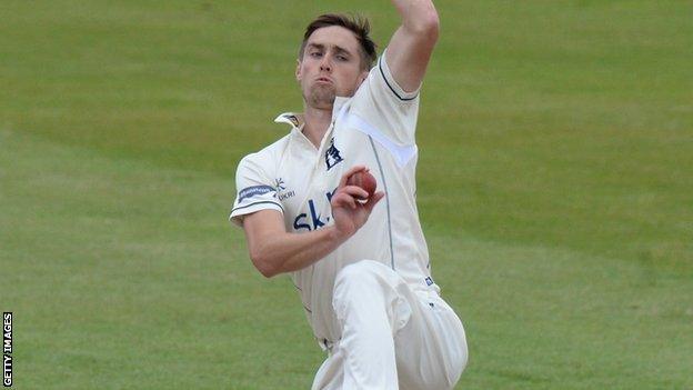 Warwickshire and England fast bowler Chris Woakes