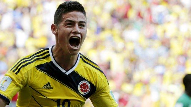 Colombia's James Rodriguez