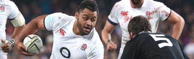 Billy Vunipola on the charge in the second Test