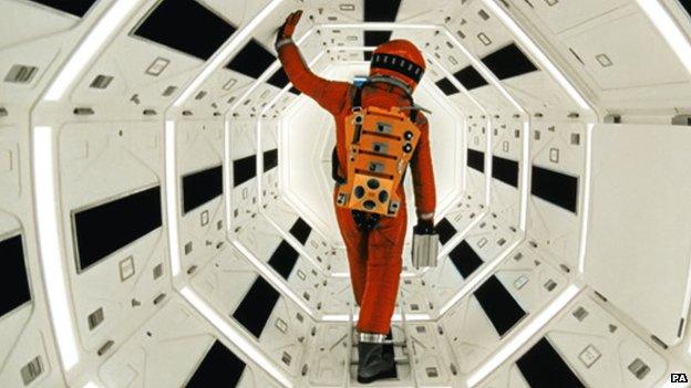 A scene from the film 2001 A Space Odyssey