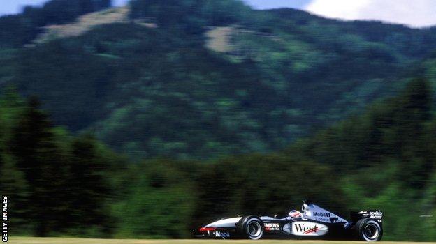 Kimi Raikkonen at the 2003 Austrian Grand Prix