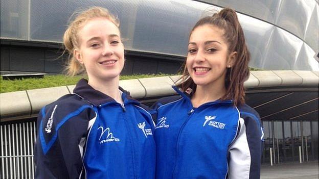 Scotland artistic gymnasts Cara Kennedy and Carly Smith