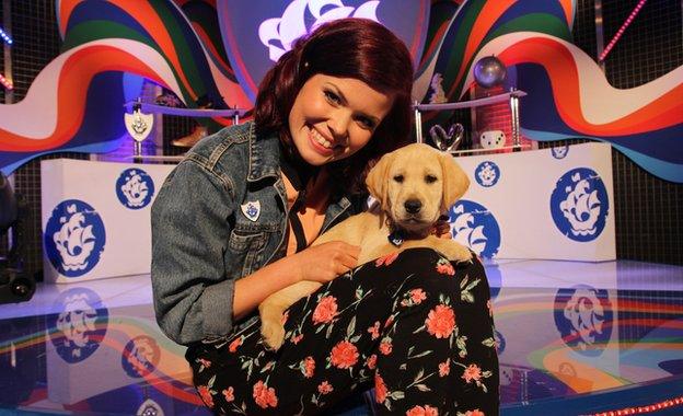 Lindsey Russell with Iggy the puppy