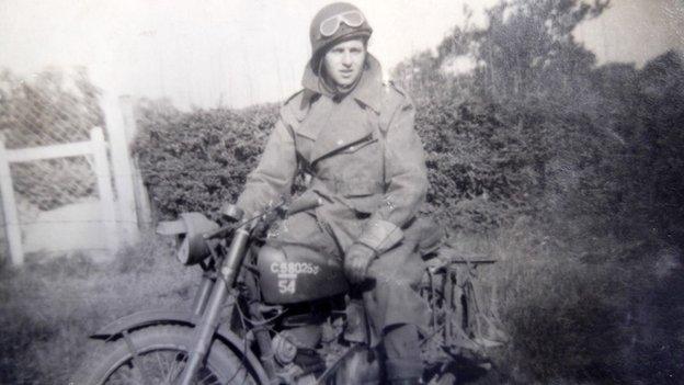 Gordon Prime when he was a dispatch rider