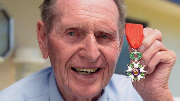 Gordon Prime with his Legion d'Honneur