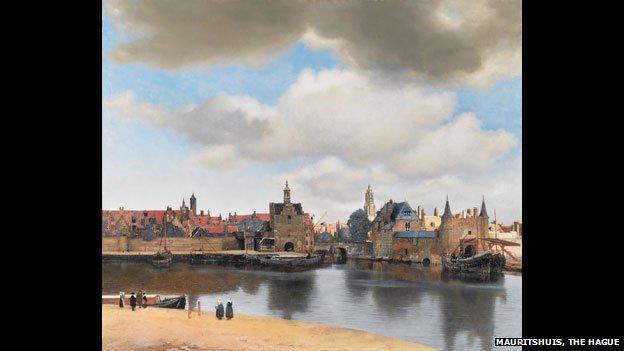 Johannes Vermeer, View of Delft, c. 1660 - 1661