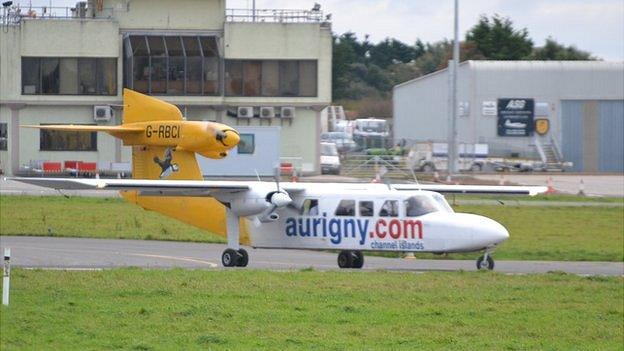 Trislander at Guernsey Airport