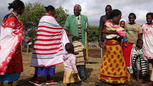 Isaya Ntokot and his family