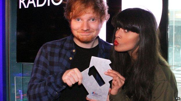 Ed Sheeran and Jameela Jamil