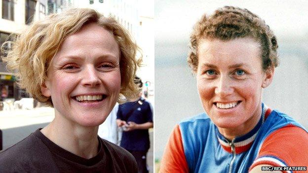 Maxine Peake (left) and Beryl Burton