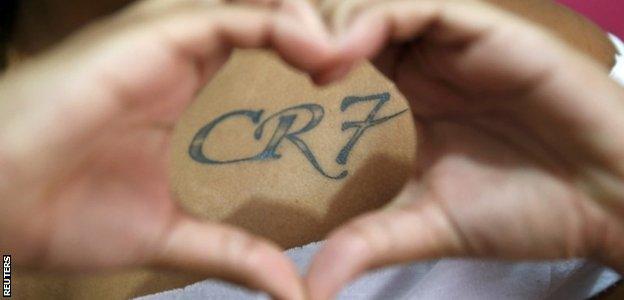 Yasmine Cesar shows her 'CR7' tattoo