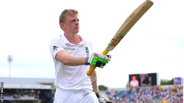 Sam Robson acknowledges the Headingley crowd after being dismissed for 127