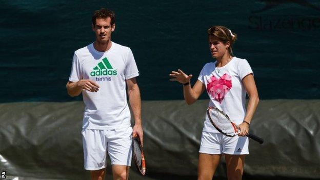 Andy Murray and Amelie Mauresmo