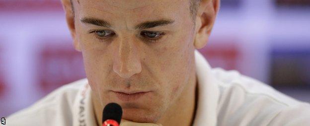 England goalkeeper Joe Hart