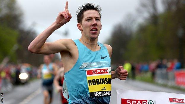 Irish middle distance runner Paul Robinson