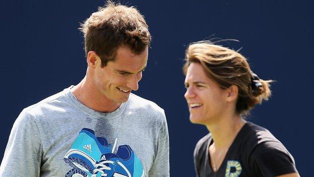 Andy Murray and Amelie Mauresmo