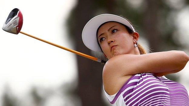 Michelle Wie in the third round of the US Women's Open at Pinehurst