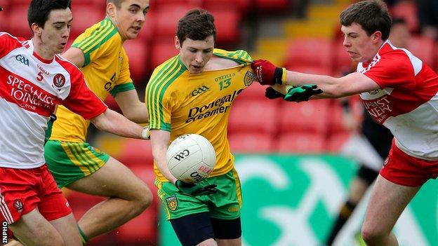 Jamie Brennan notched Donegal's second goal at Clones