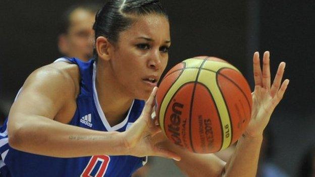 Great Britain's Lauren Thomas-Johnson scored 15 points against Macedonia