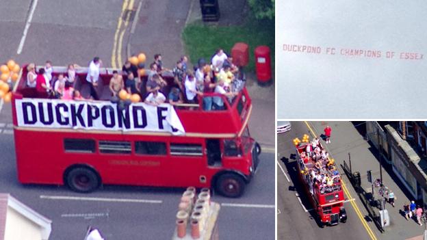 Duckpond FC champions of Essex banner