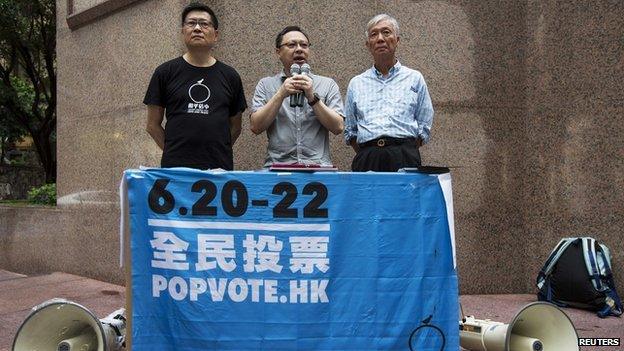 Occupy Central co-organisers announce the number of votes twenty-six hours after their unofficial referendum began in Hong Kong on 21 June, 2014