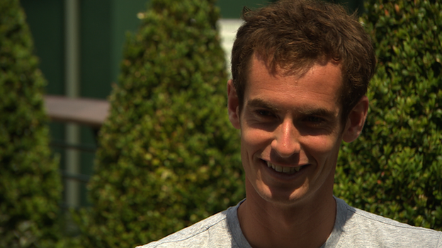 Wimbledon champion Andy Murray