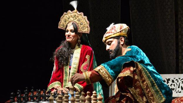 A scene from Urdu play Shah Jahan-o-Mumtaz