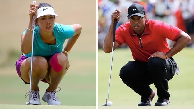 Michelle Wie and Tiger Woods split