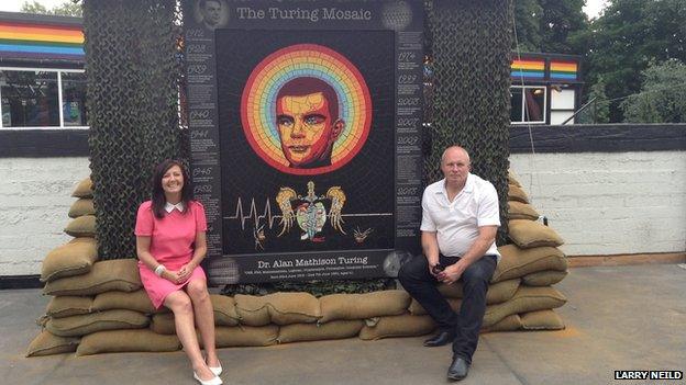 Alan Turing public art with Rita Gav and Al Butt