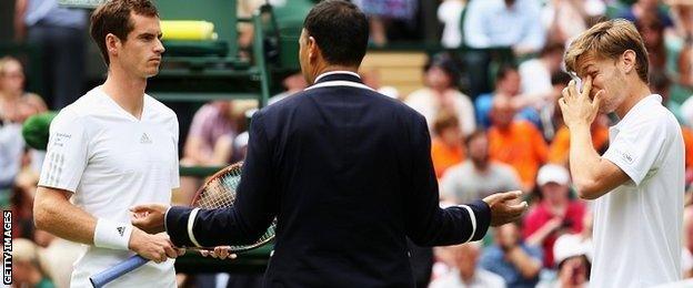 Andy Murray and David Goffin