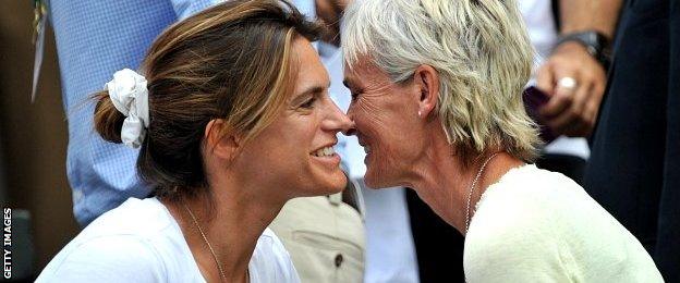 Amelie Mauresmo and Judy Murray