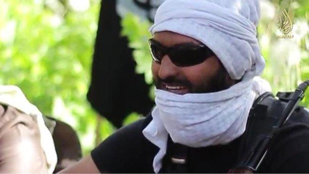 He is identified in the video as Brother Abu Bara al Hindi